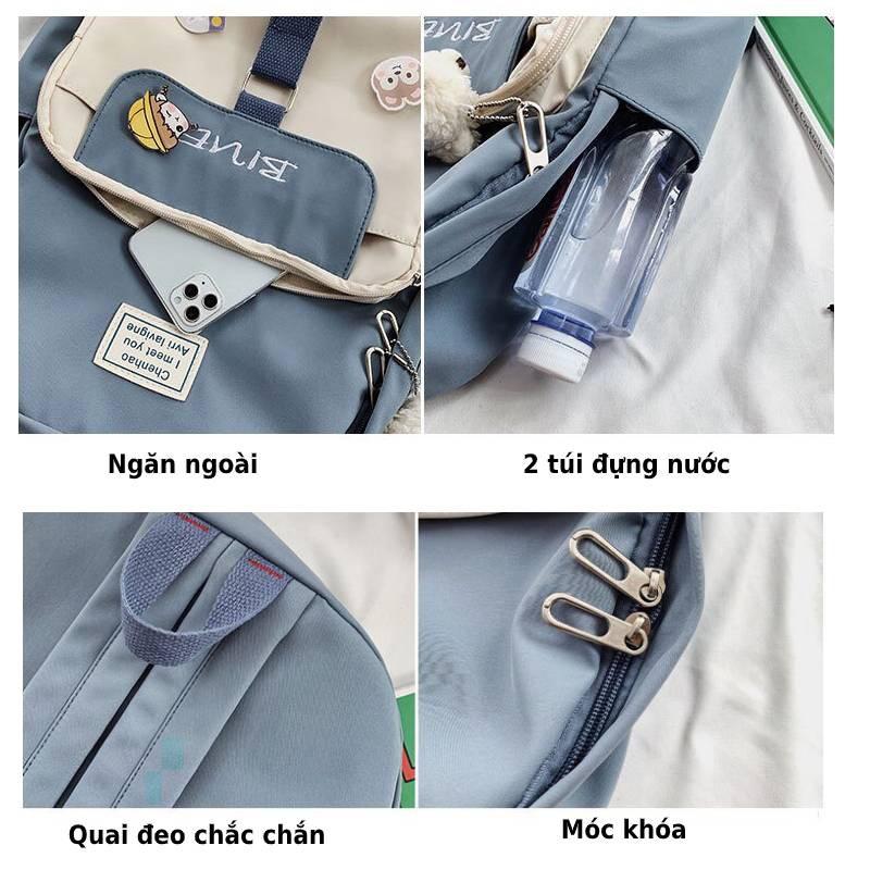 Balo nữ đẹp đi học thời trang ulzzang chống nước cao cấp giá rẻ dễ thương tặng kèm sticker cá tính BL 14