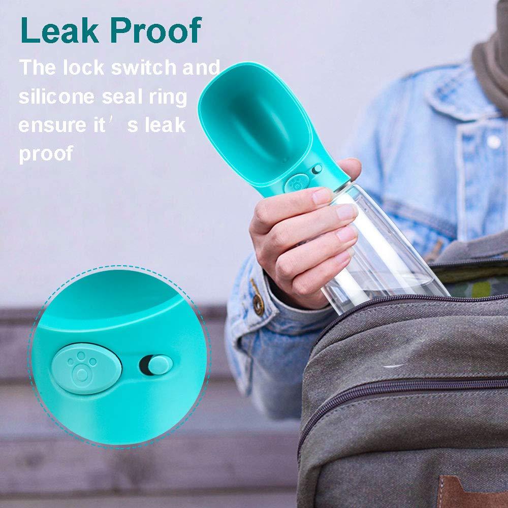 Chai nước cho chó, 550ml bầu cho chó đi dạo, nhà phân phối nước máy tính xách tay cho chó và mèo, cho vật nuôi ngoài trời, đi bộ đường dài, chuyến đi, cắm trại