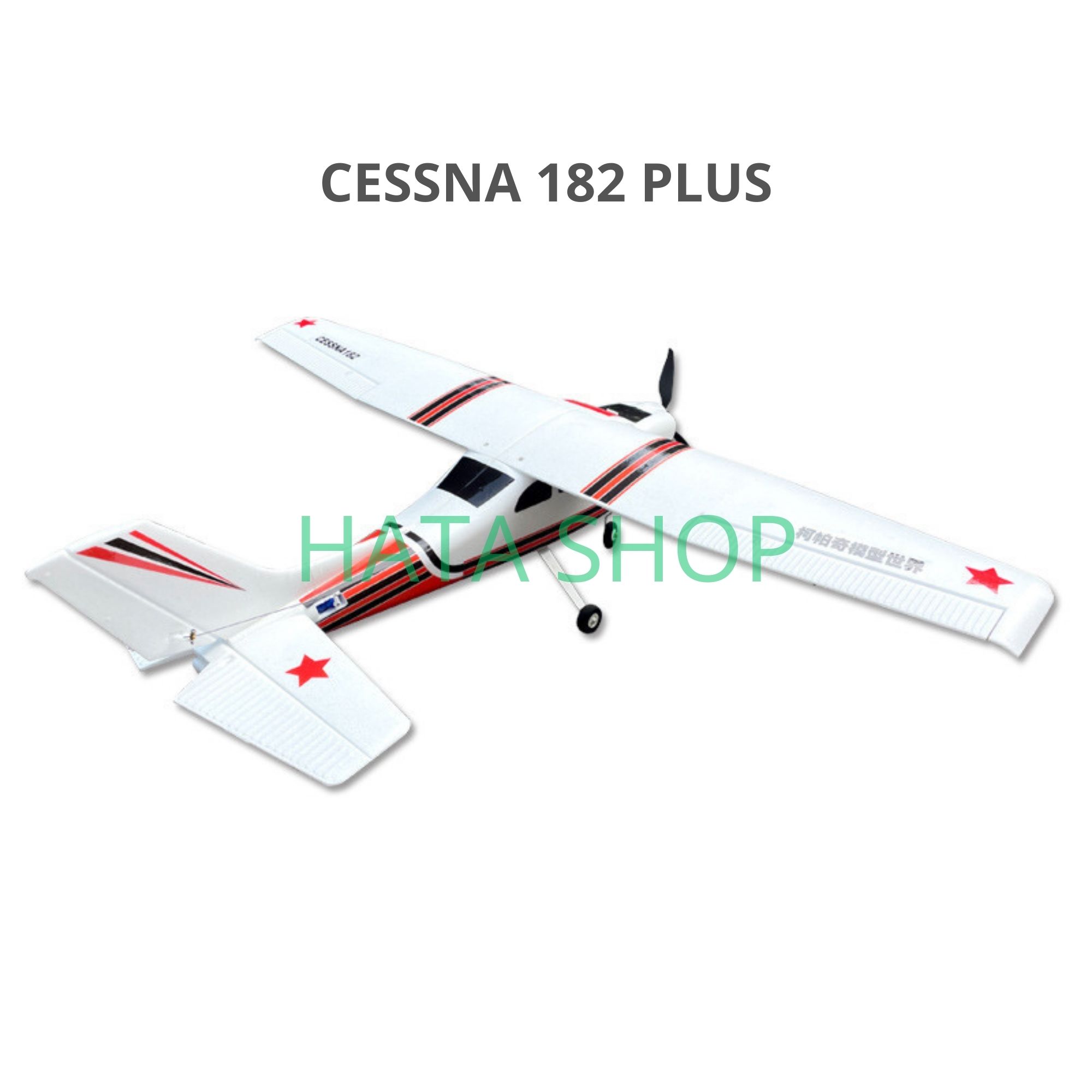 [Mẫu Mới] Máy Bay Cánh Bằng Cessna 182 Plus Sải Cánh Dài 1m2 Size Lớn Chống Rơi Vỡ Chất Liệu EPO