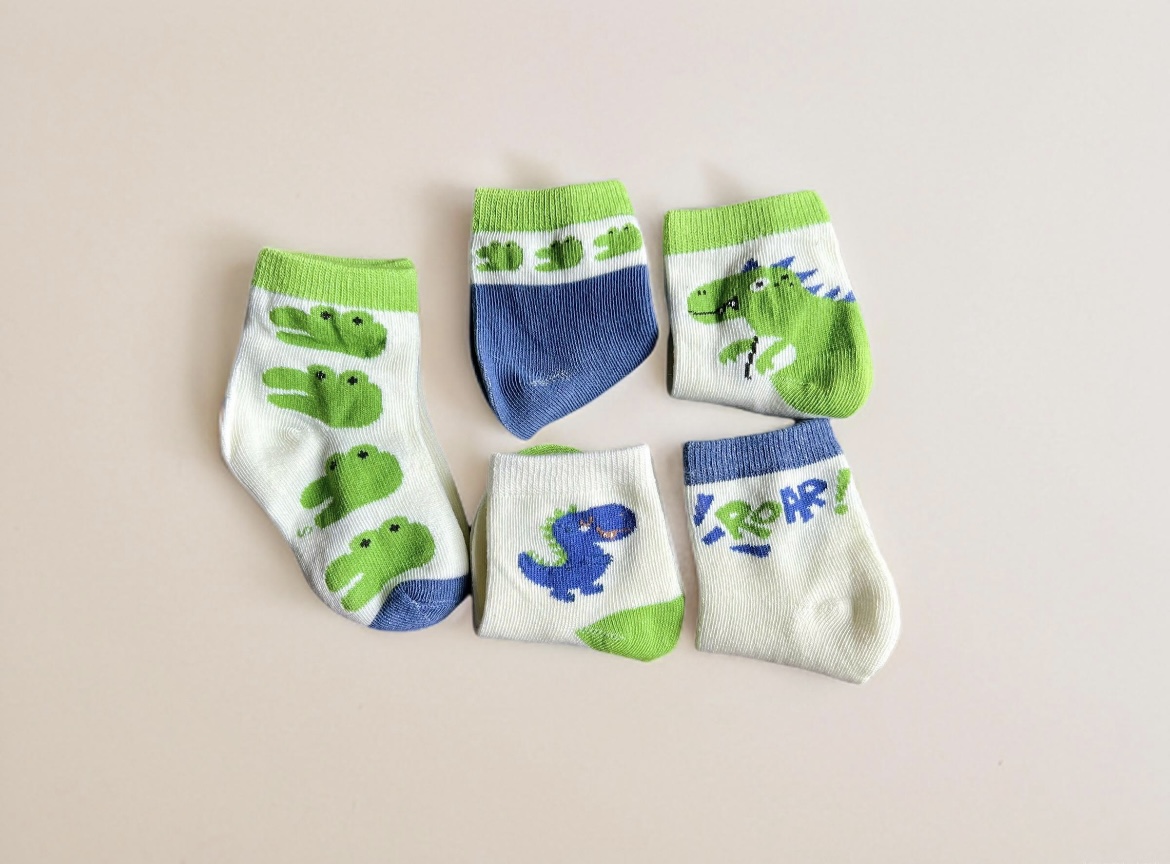 SET 5 ĐÔI TẤT VỚ XANH 14 DỄ THƯƠNG TỪ 1-12 TUỔI DÀNH CHO BÉ TRAI BÉ GÁI