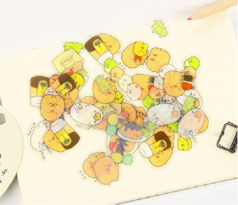 50 Miếng Sticker trang trí Kawaii