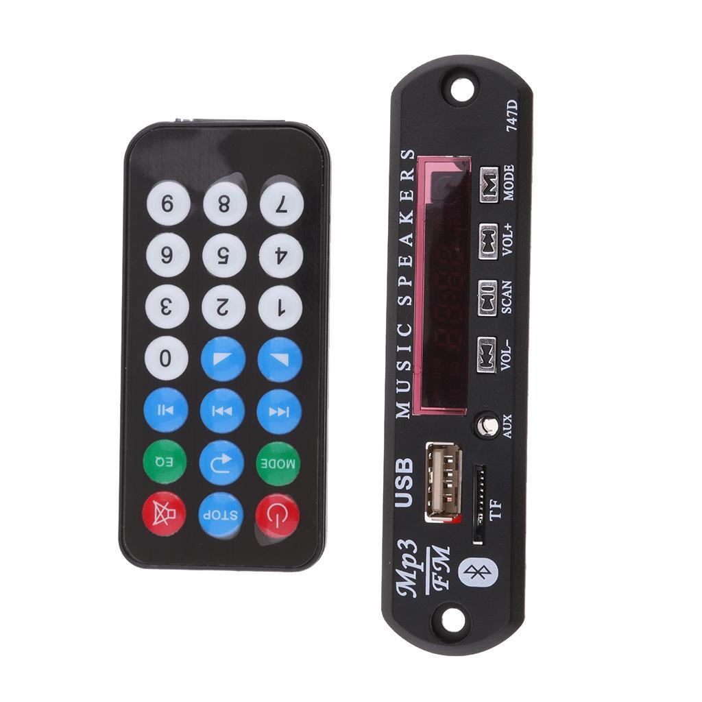 DC 12V Car Audio Wireless USB FM TF AUX MP3,WAN,WMA,FLAC Decoder Board