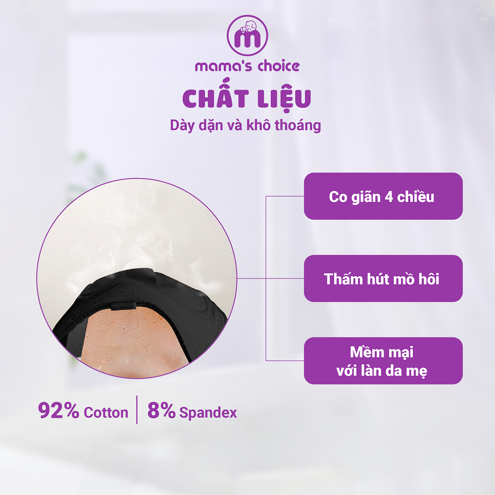 Áo Hút Sữa Rảnh Tay Mama’s Choice, Mặc Hút Sữa Cho Mẹ, Có Dây Giữ Bình Hút Sữa Chắc Chắn, Chất Liệu Thoáng Khí, Freesize - MÀU ĐEN