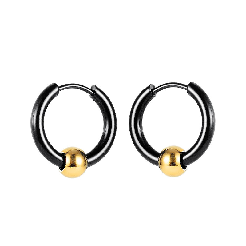 Bông Tai Nam Nữ Unisex Khoen Tròn Titan Ko Han Rỉ TT 3692 - 1 Cặp