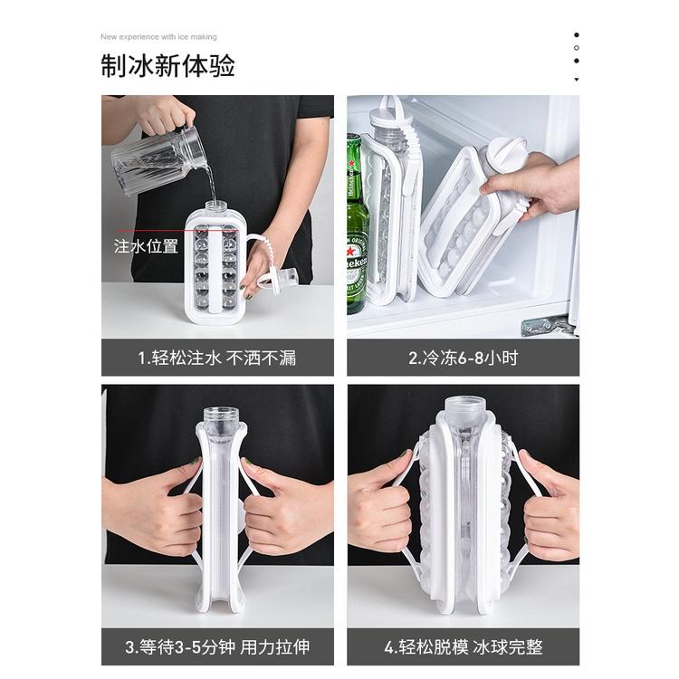 PVN43272 Bình làm đá thông minh dung tích 1400ml chất liệu cao cấp chịu nhiệt tốt