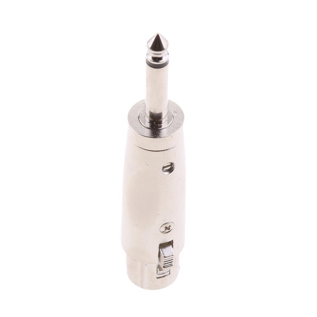Stereo 6.35mm/6.5mm to XLR Audio Jack Plug Adapter for Microphone Mixer Speaker