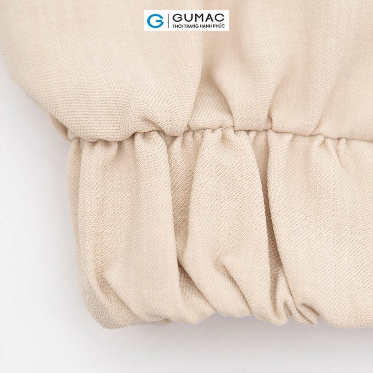 Set lẻ Áo lửng túi đắp thời trang GUMAC AD06004 - Quần culottes thắt nơ thời trang GUMAC QD06005