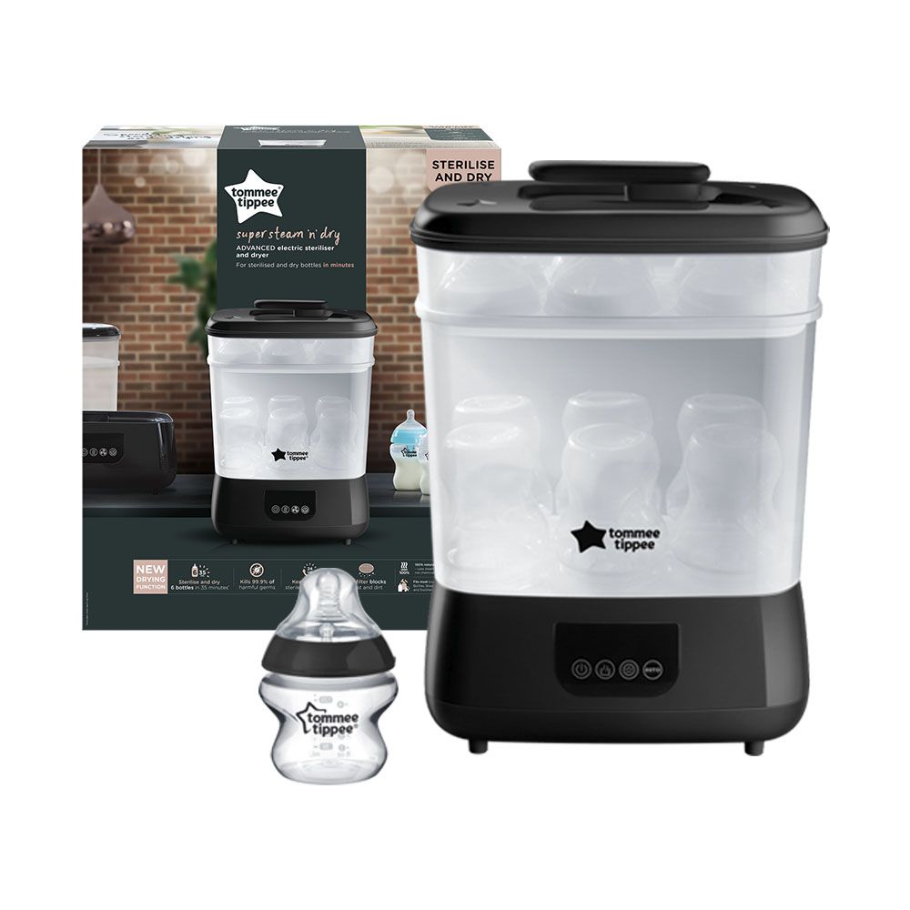 Máy tiệt trùng hơi nước và sấy khô Tommee Tippee Steri-Dry - Đen