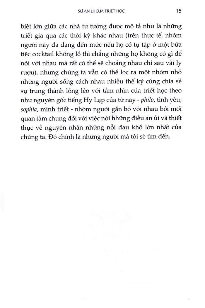 Sự An Ủi Của Triết Học