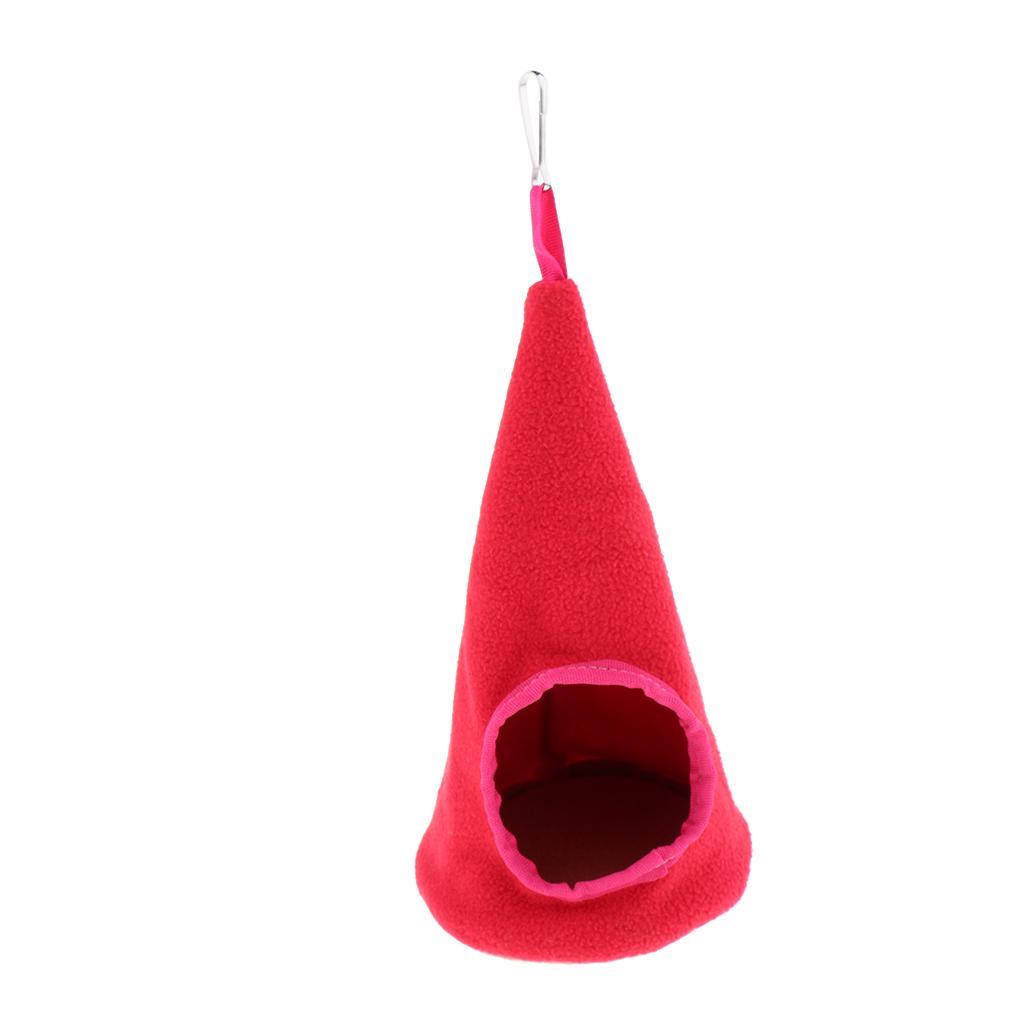 Santa Hat-Shaped Hamster Little Pet Chinchilla Squirrel Swing Hammock Sleeping Bag Hanging Nest