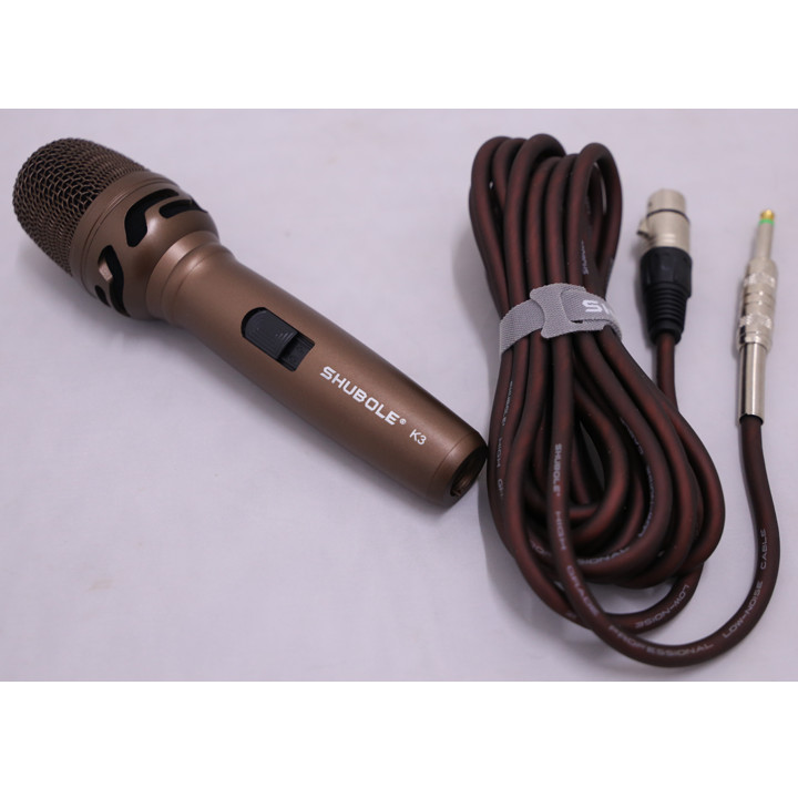 Micro Karaoke Có Dây Shubole K3 (1 Mic) Hát Cực Hay - Cực Nhẹ - Hút Âm Cực Tốt Chính Hãng