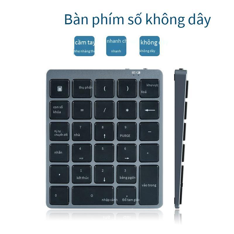 Ưu đãi đặc biệt N970 có dây Bluetooth chế độ kép 28 phím có thể sạc lại hợp kim nhôm nhẹ di động bên ngoài bàn phím đa năng kỹ thuật số