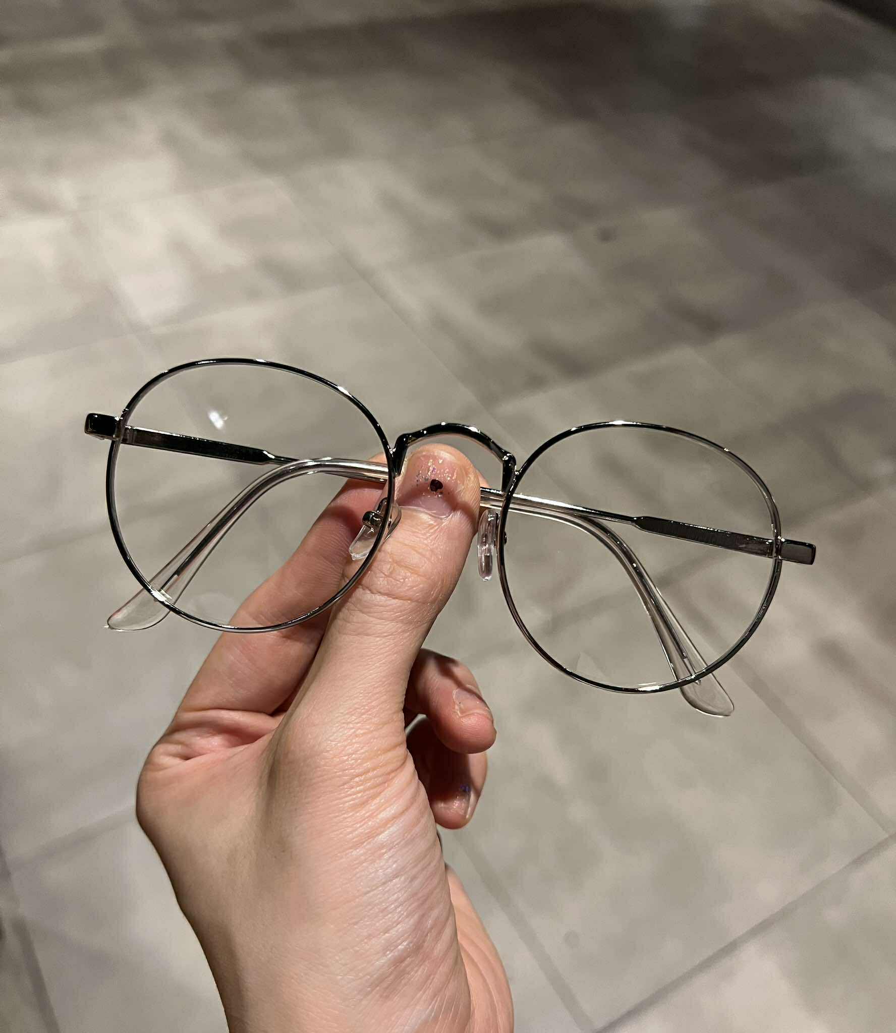 Kính vintage mắt tròn nhỏ gọng kim loại cho nam nữ
