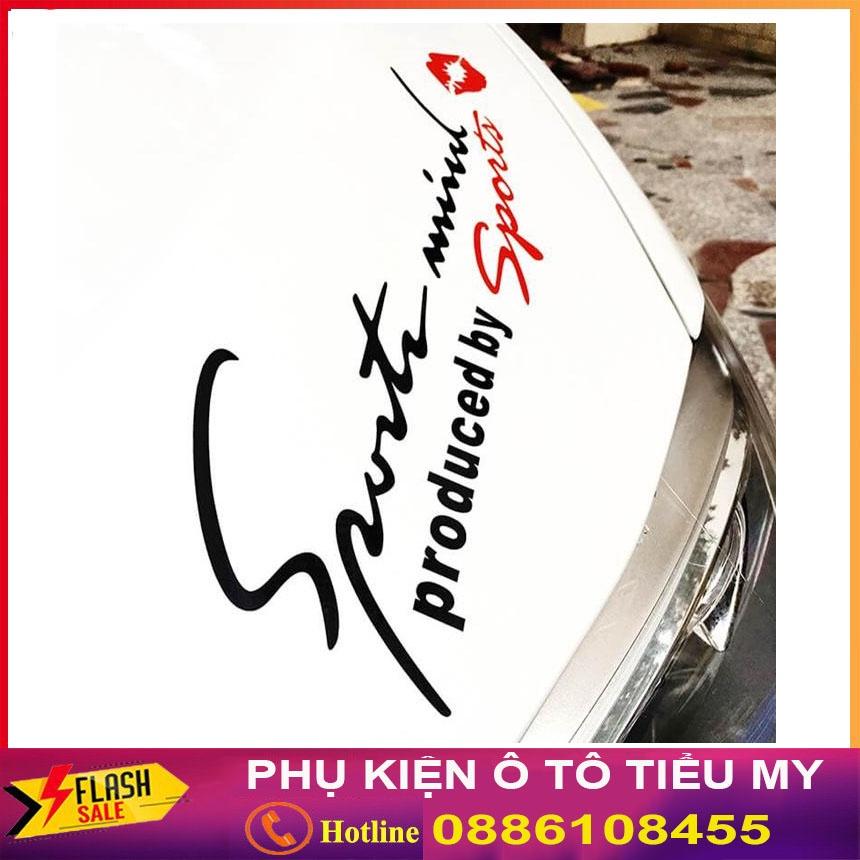 Tem dán trang trí ô tô decal dán trang trí ô tô Sport, tem dán sườn xe tạo dáng xe thể thao hấp dẫn