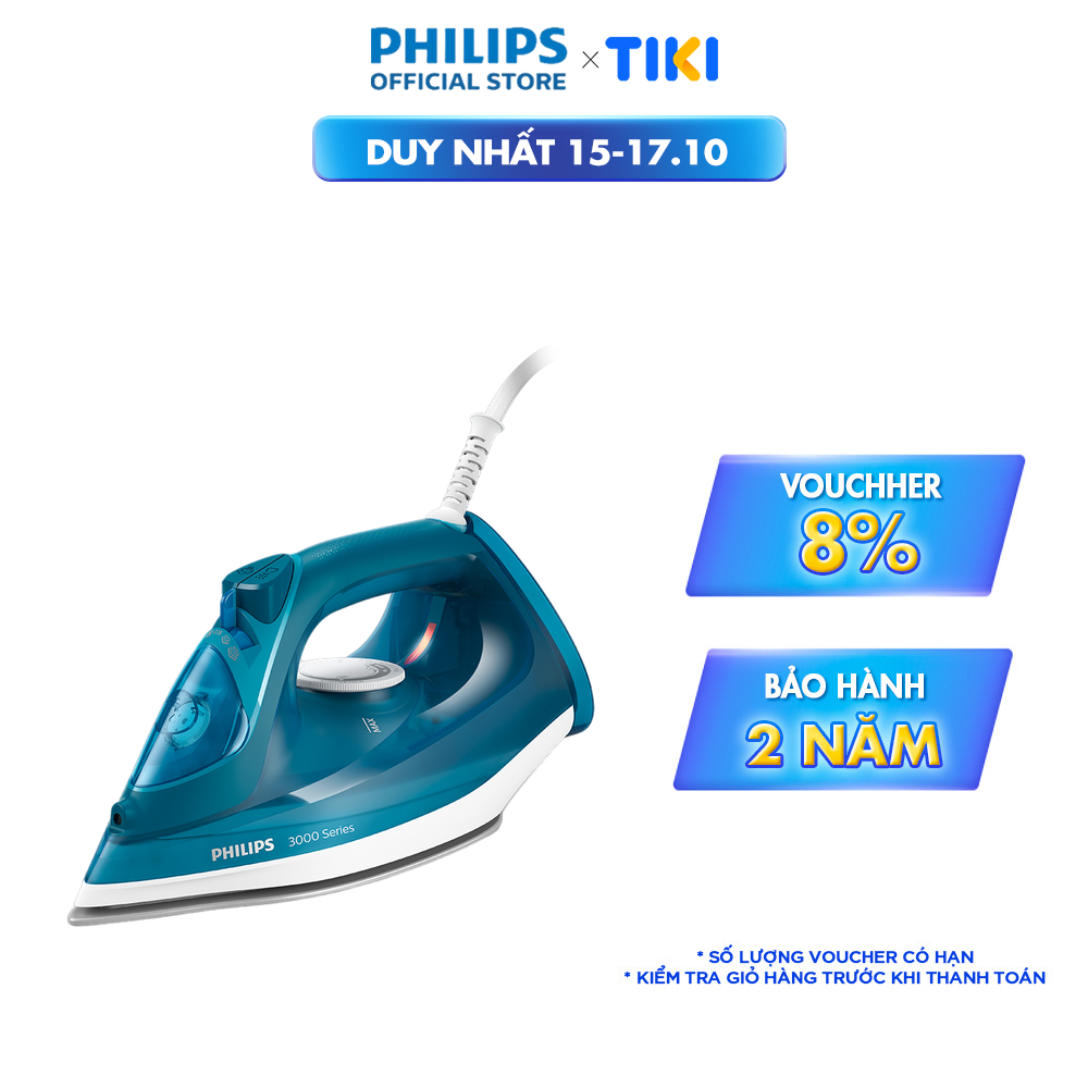 Bàn Ủi Hơi Nước PHILIPS DST3040 /70 |2600w|hơi phun tăng cường 200g - Hàng Chính Hãng