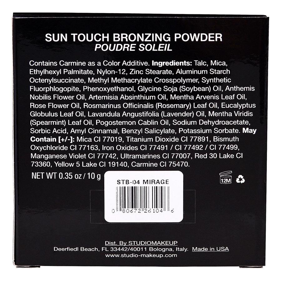 Phấn Bronzing Studiomakeup Sun Touch Bronzing Powder STB - 01 Light (10g)