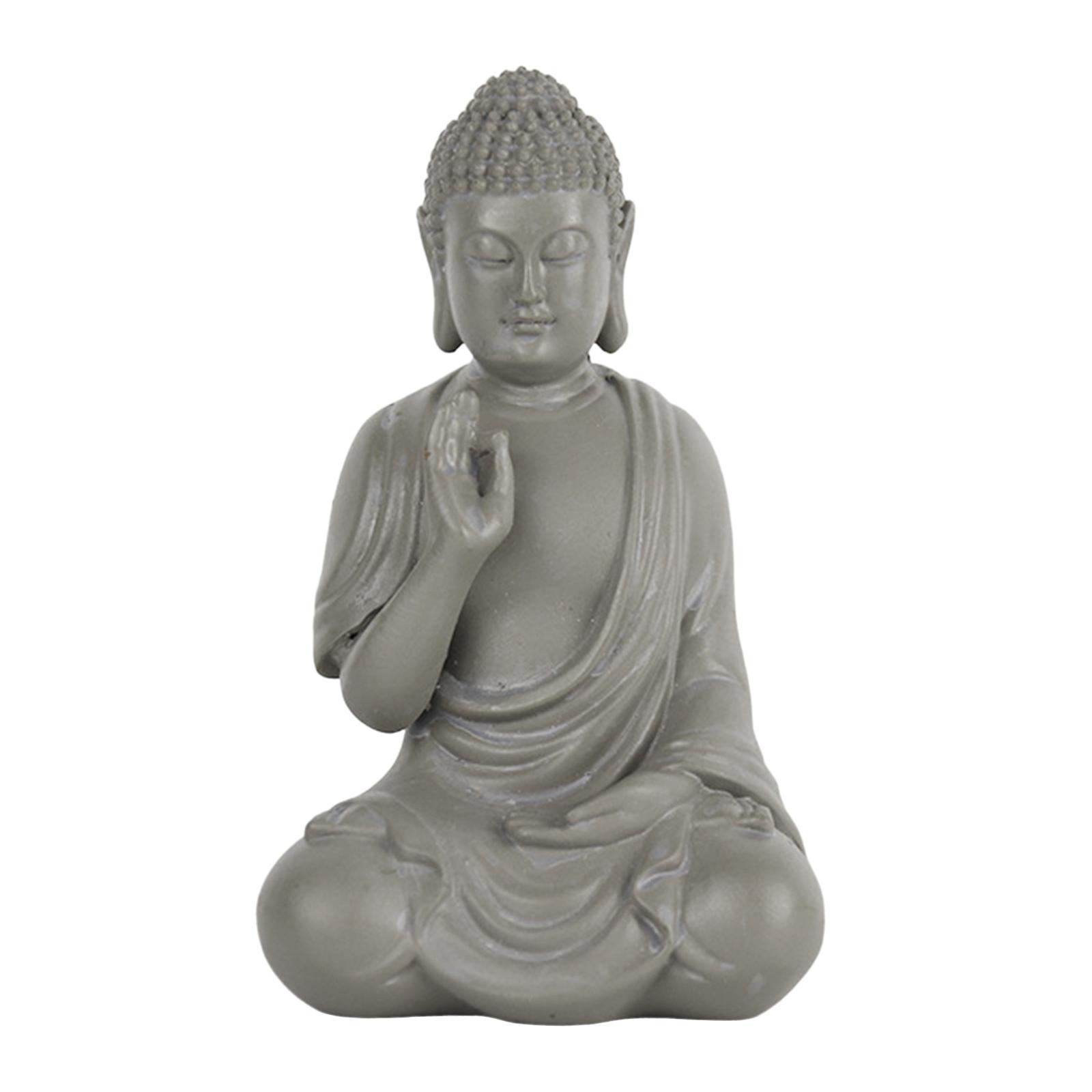 Buddha Statue Decorative Figurine Home Small Meditating Buddha