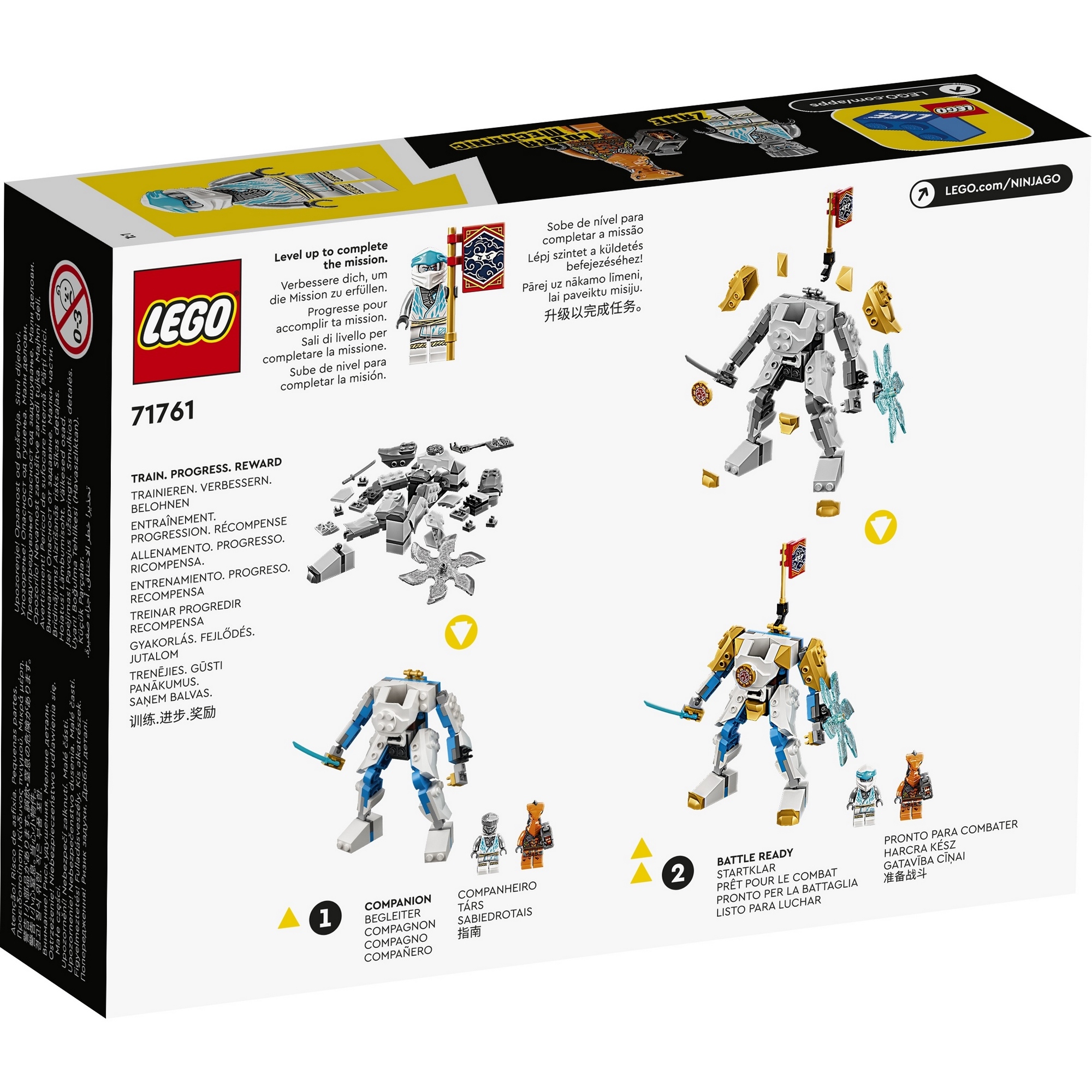 LEGO Ninjago 71761 Chiến giáp dũng mãnh của Zane (95 chi tiết)