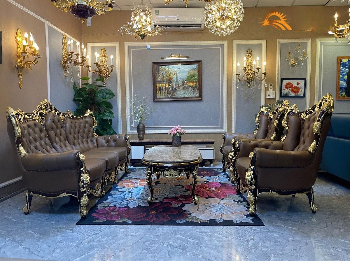 Combo ghế sofa băng da bò Italy Juno sofa màu nâu SFBCT18 2m2/1m2 hàng cao cấp chuẩn da bò nhập khẩu Ý