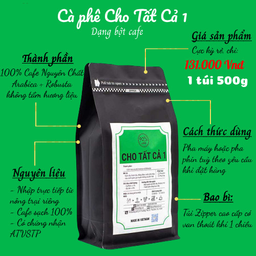 Cà Phê Rang Xay Nguyên Chất - 90S Coffee Vietnam | Cà Phê Cho Tất Cả 01 | Công Thức Phối: Arabica + Robusta | 100% Cà Phê Sạch | Đậm Đà - Đắng Nhẹ