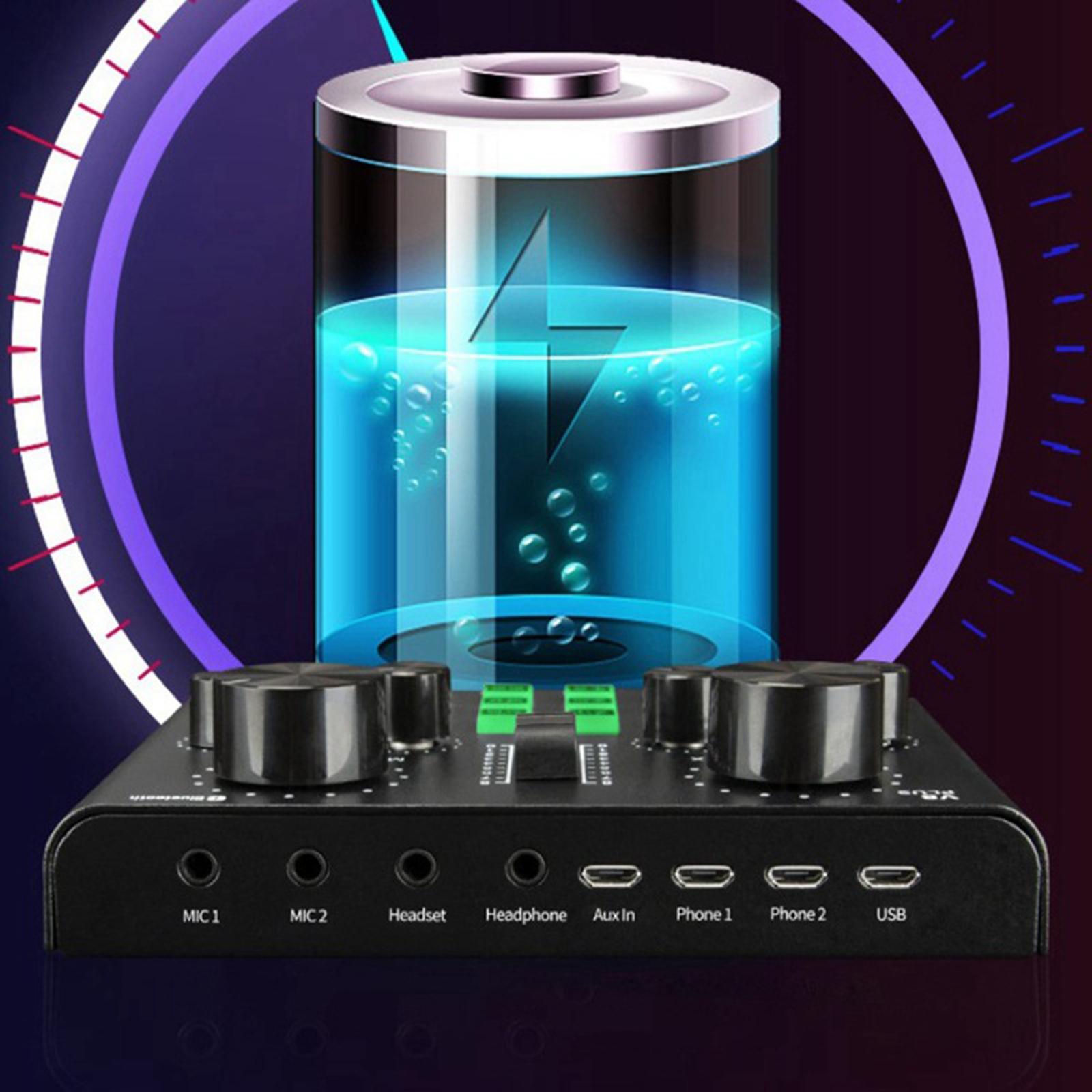 Audio Mixer ST TL Multiple Sound Effect Live for Chat Living Broadcasting