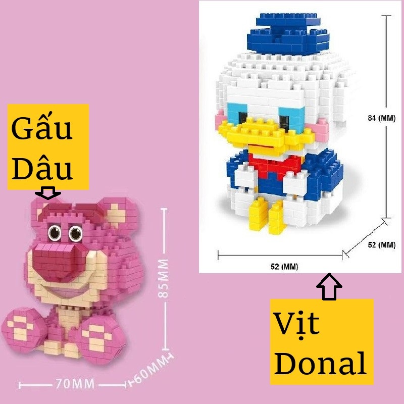 Đồ chơi trẻ em - Combo 5 Bộ ghép hình mini nhiều mẫu khác nhau - Mô hình lắp ráp 3D cực dễ thương cho bé - Mẫu ngẫu nhiên