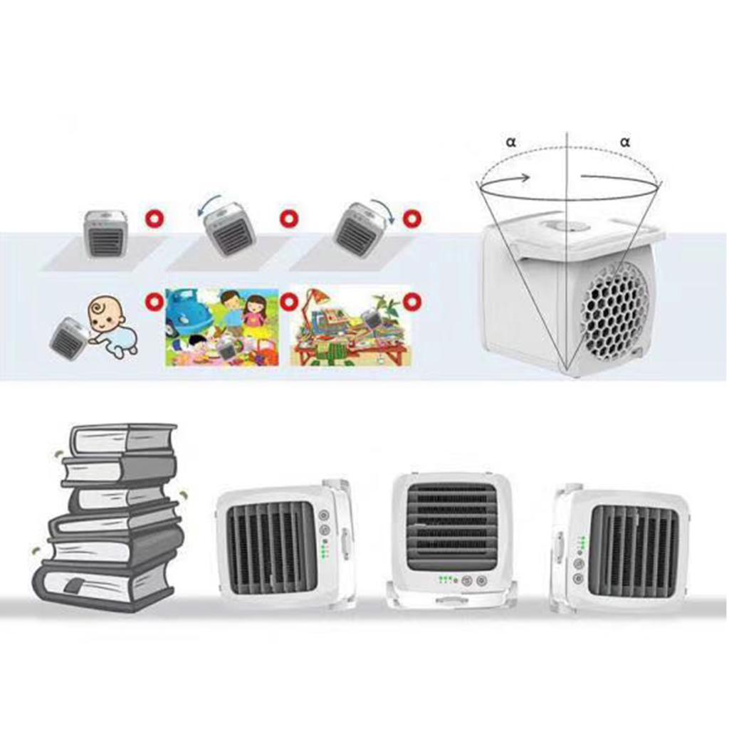 Portable Air Conditioner Fan Personal Quiet USB Air Cooler Humidifier Purifiers