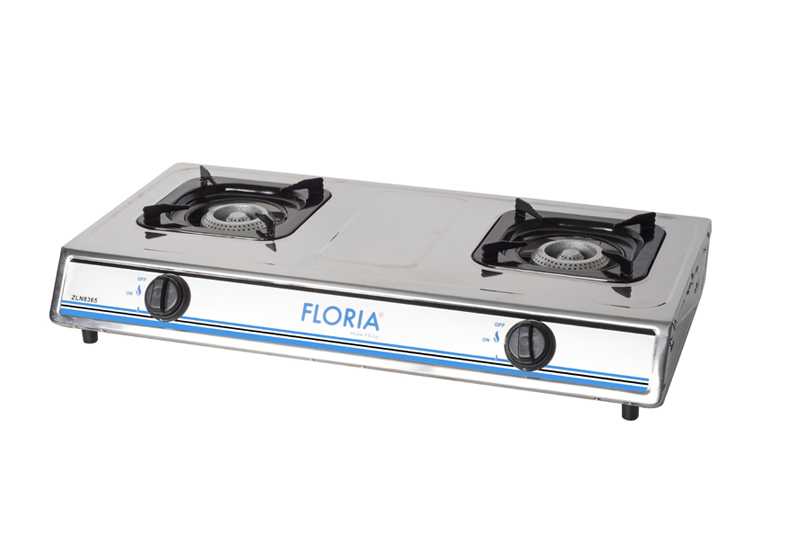 Bếp Gas Inox 2 bếp Floria - ZLN8365 - Hàng chính hãng