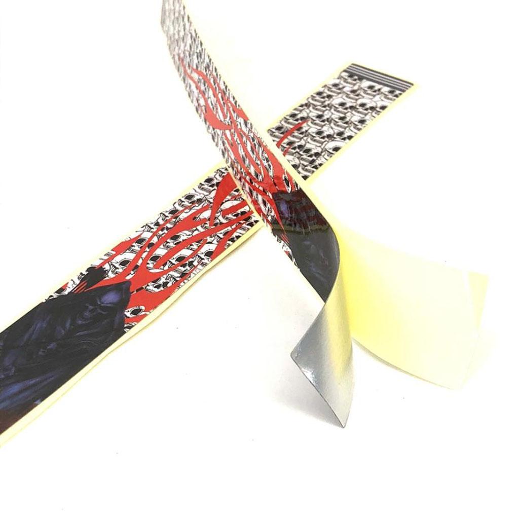 12 Pieces Durable Archery Arrow Stickers Wraps  Skull and Red