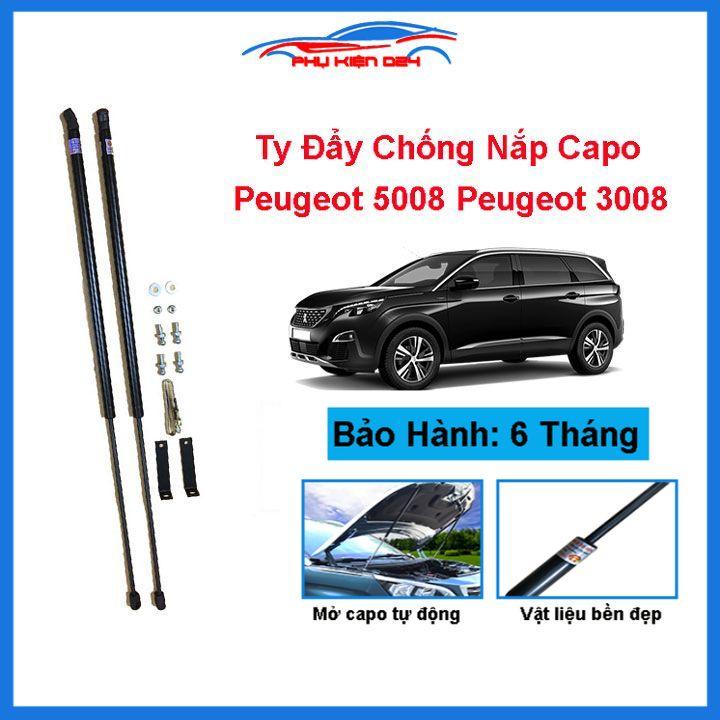 Ty thủy lực chống nắp capo Peugeot 5008 Peugeot 3008 All New hỗ trợ mở tự động kèm phụ kiện lắp