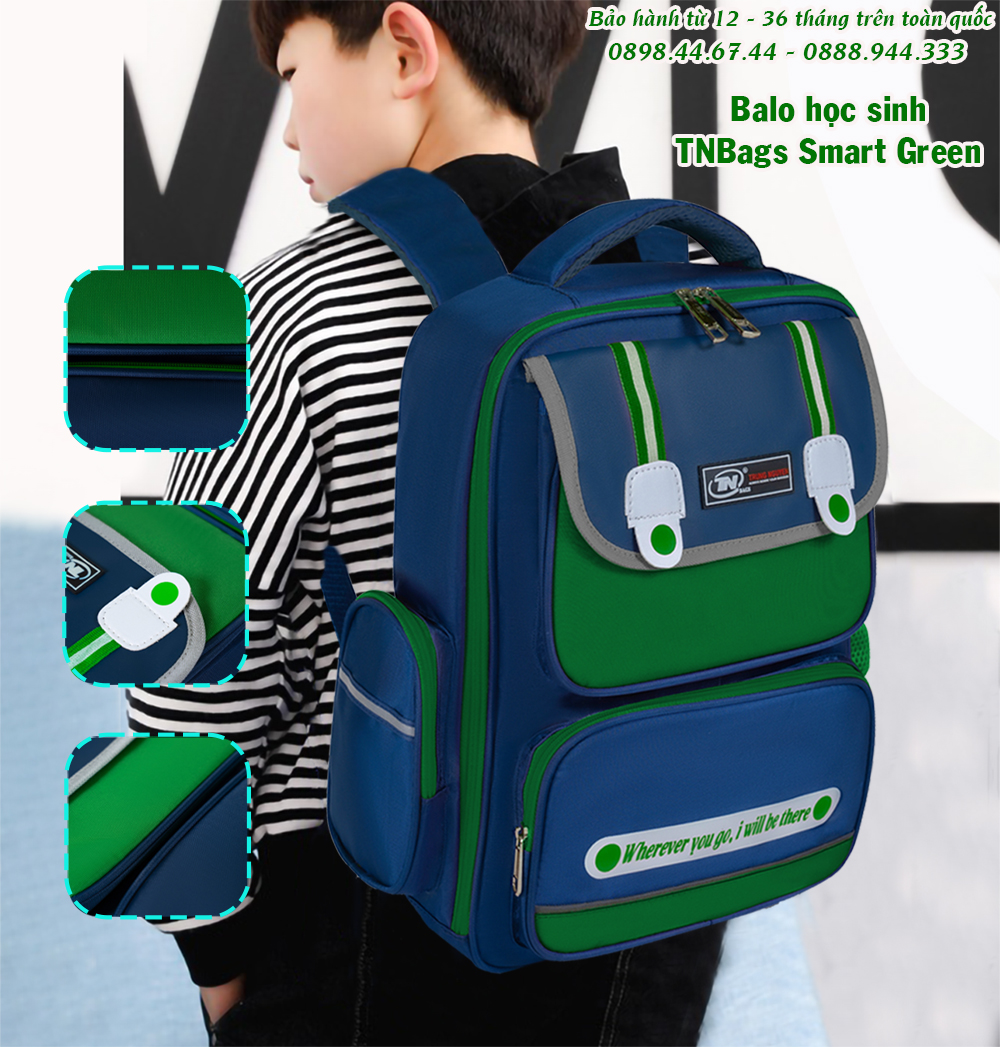 Balo học sinh TNBags Smart Green TN.B 3111