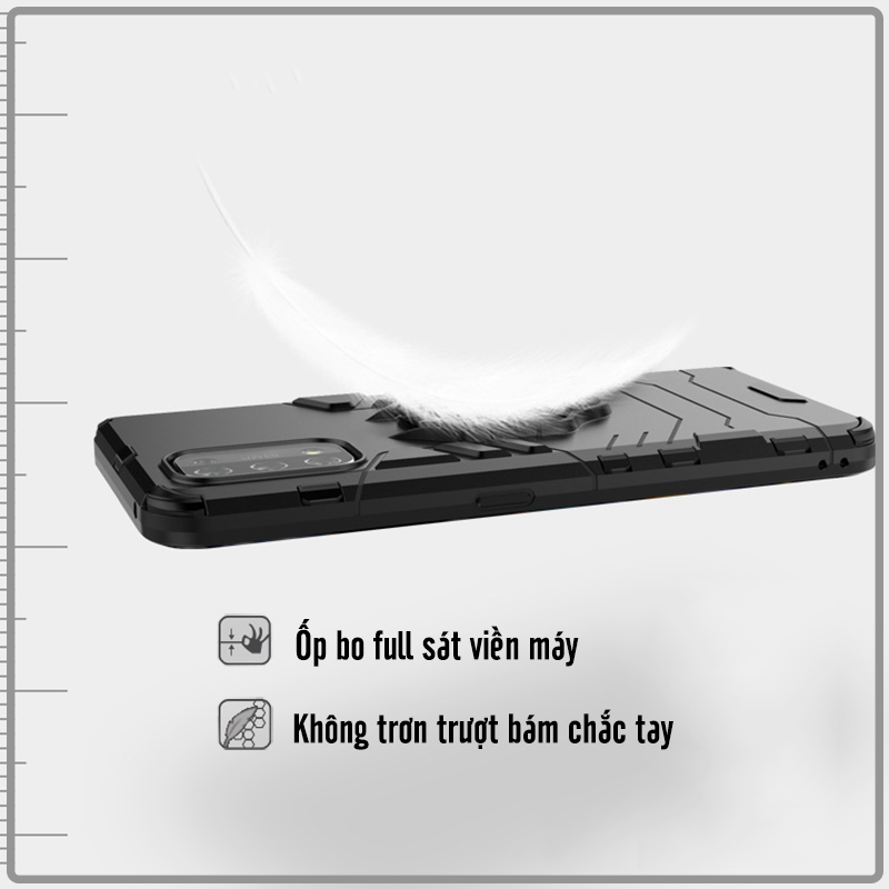 Ốp lưng cho Oppo Realme 7 Pro iRON - MAN IRING Nhựa PC cứng viền dẻo chống sốc