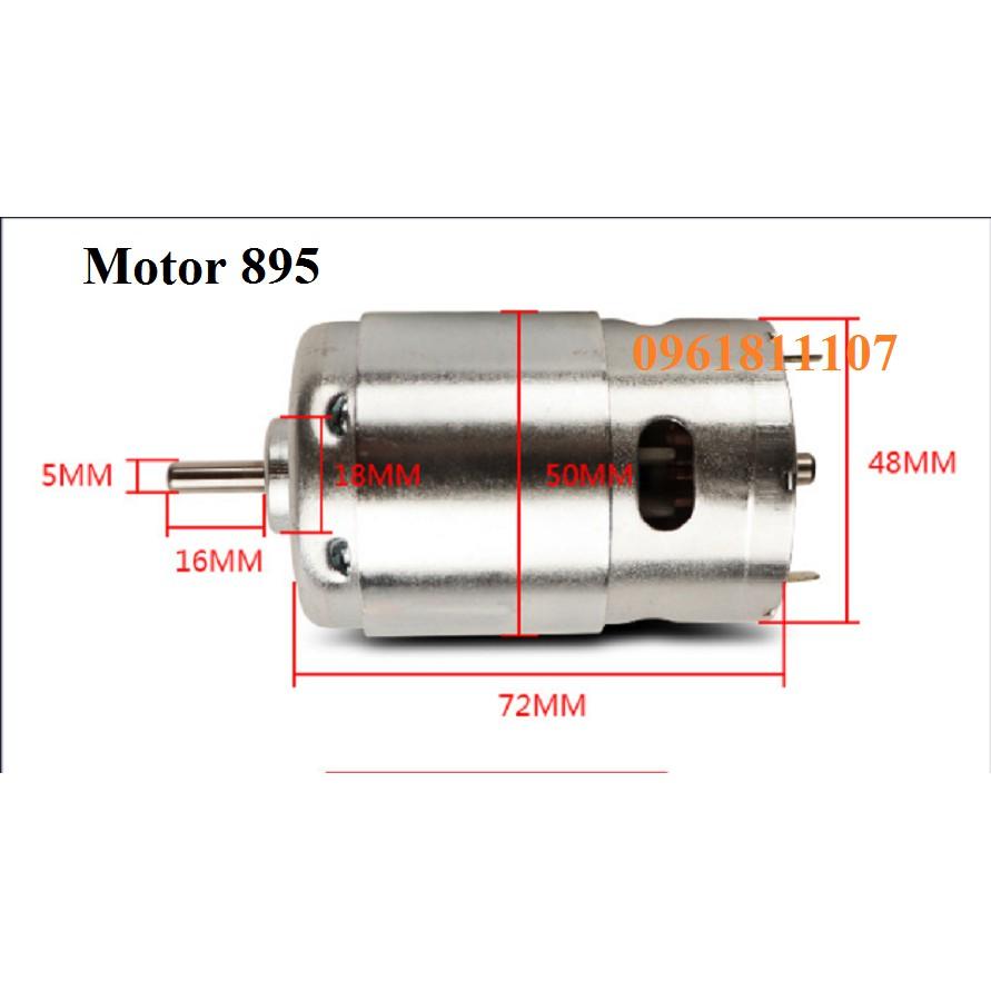 Motor 895 2 bạc đạn 368w 12v cốt 5mm