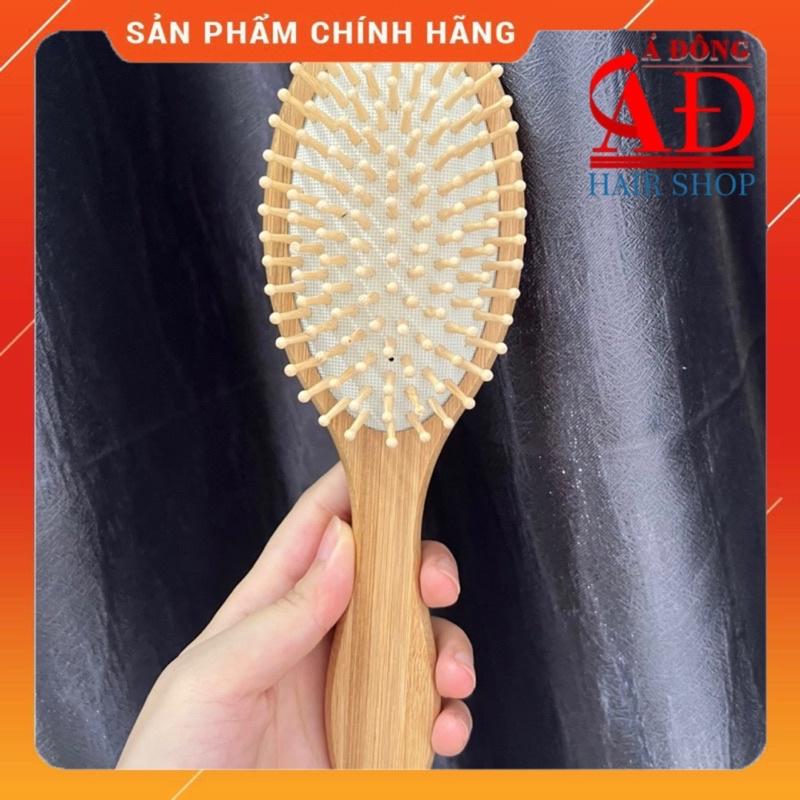 LƯỢC GỖ DAVINES CHẢI MASSAGE THƯ GIẢN DA ĐẦU GIẢM RỤNG TÓC