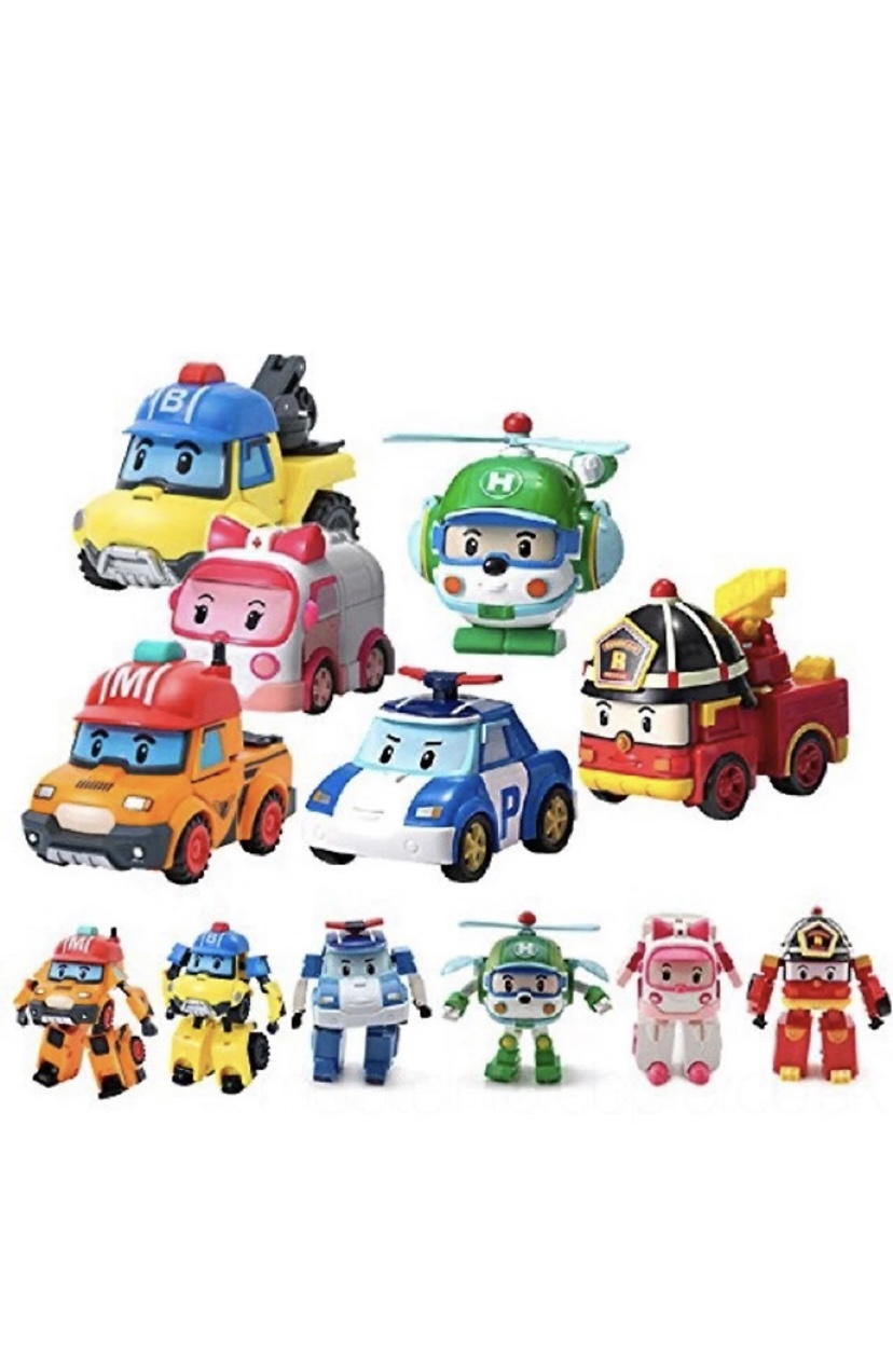 Đồ chơi trẻ em Đội bay siêu đẳng Robocar Poli và những người bạn - bộ 6 nhân vật