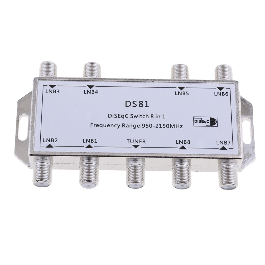 Satellite Switch Max 8 Output Multi Video Path Multi Switch DS81 Silver