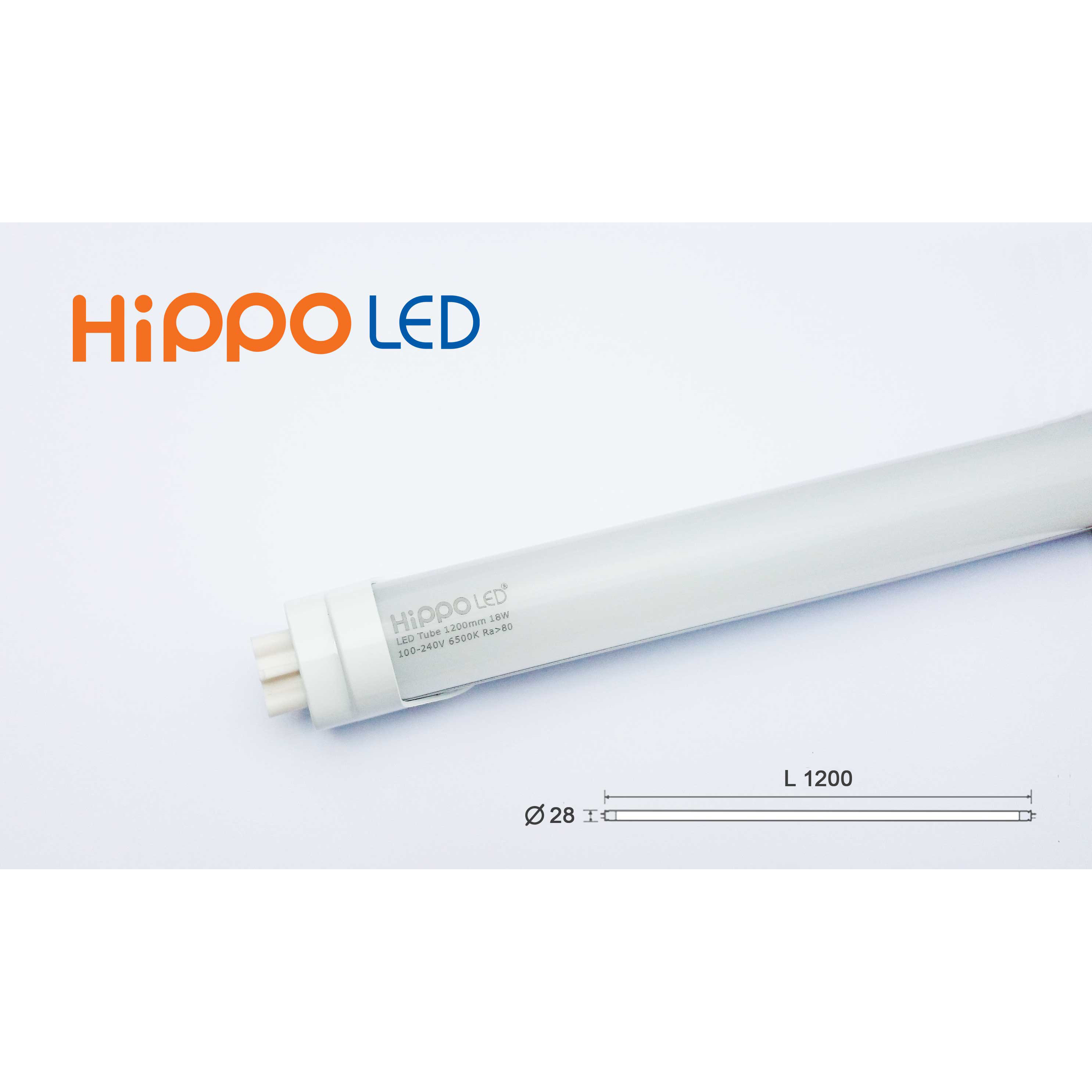 Combo 2 Đèn Tuýp Led Hippo 18W - 1,2M