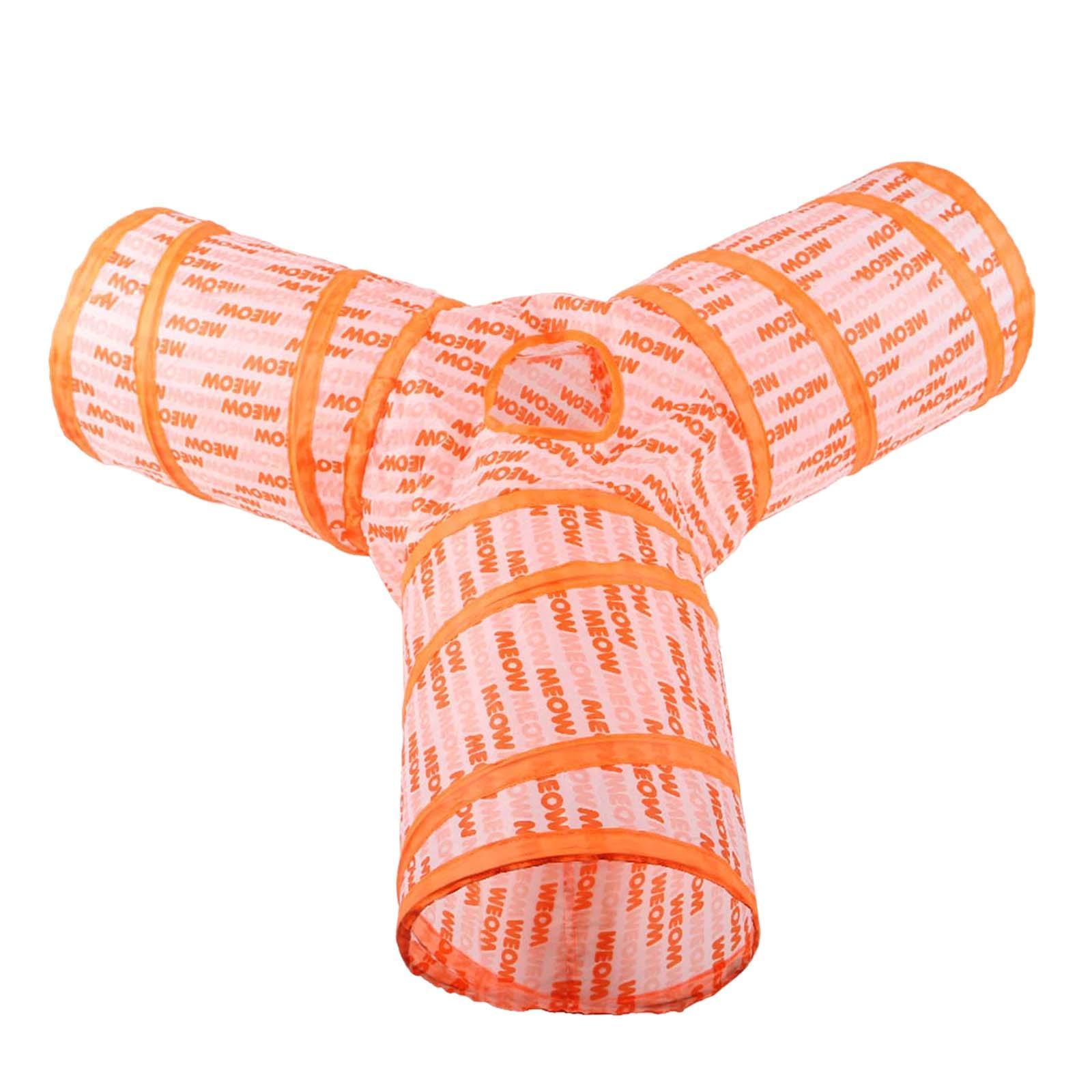 Cat Foldable Tunnel Toy for Bunny Kitten Small Animal Play Tunnel Durable