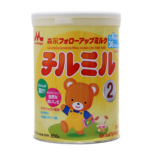 Hộp Sữa Bột Morinaga Chilmil Số 2 Dành cho trẻ từ 6 -36 tháng tuổi