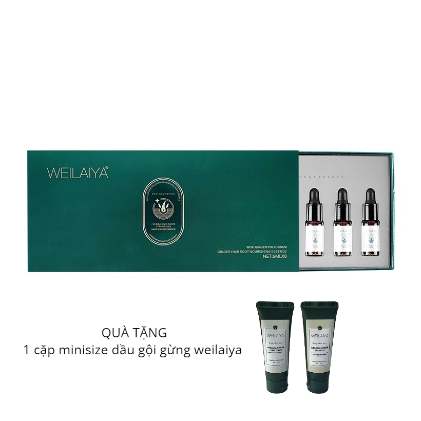 Huyết thanh mọc tóc Weilaiya - Serum kích mọc và làm dày tóc ( tặng kèm cặp minisize dầu gội )