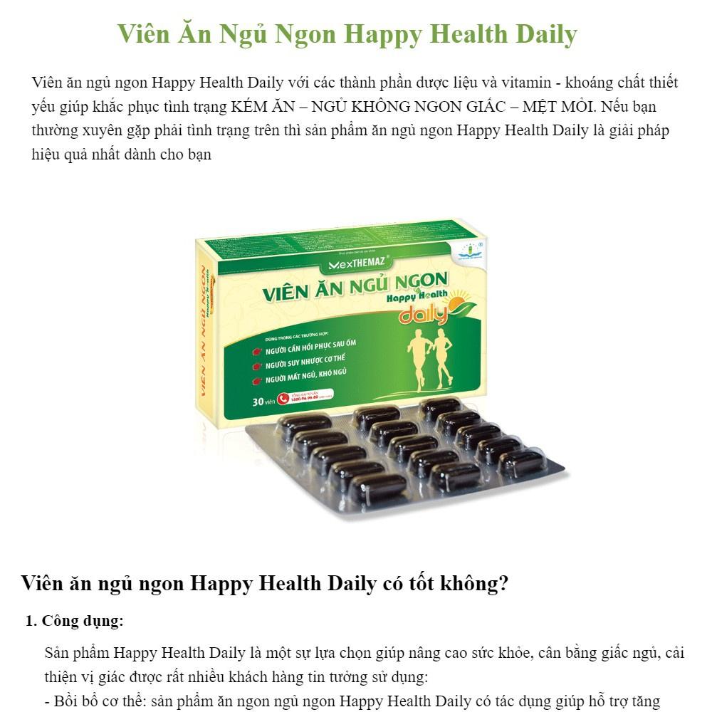Viên Ăn Ngủ Ngon Happy Health Daily
