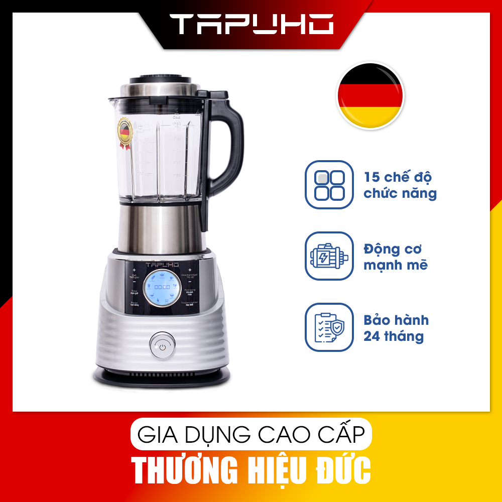 Máy Làm Sữa Hạt Đa Năng TapuhoT01, Máy Xay Sữa Hạt Đa Năng Công Suất 2000W Dung Tích 1.75L Có Chức Năng Tạm Dừng Hàng Chính Hãng- Bảo Hành 24 Tháng