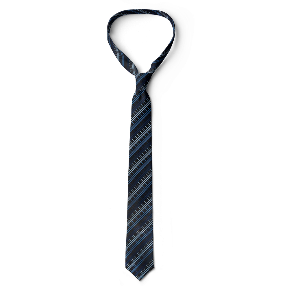 Cà vạt nam, cà vạt bản nhỏ, cà vạt 6cm-Cà vạt lẻ bản nhỏ 6cm màu xanh đen sọc