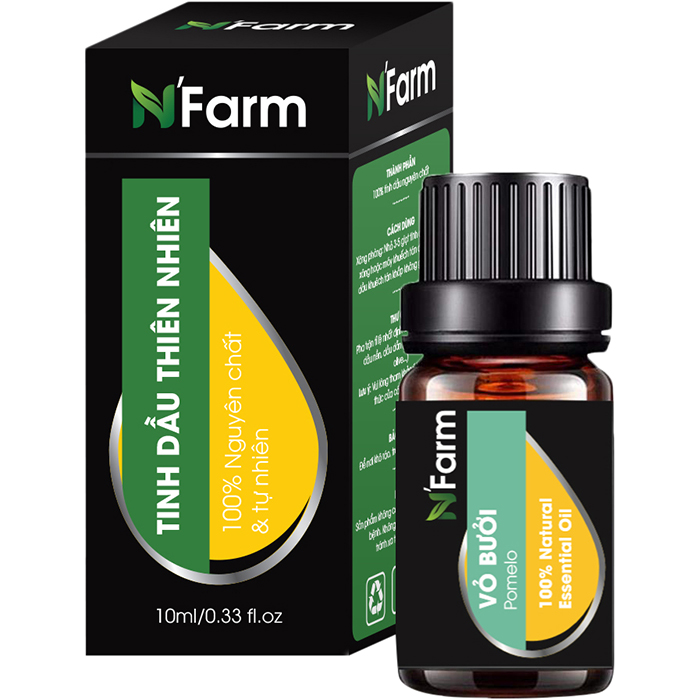 Combo Tinh Dầu Vỏ Quế, Vỏ Bưởi, Tràm Trà N'farm (10ml x 3)