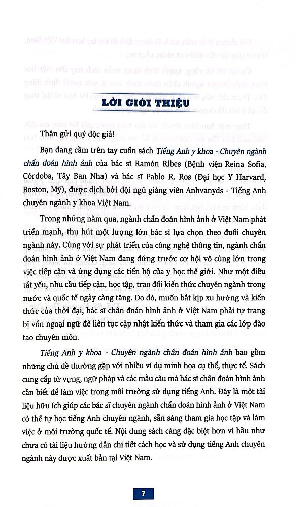 Tiếng Anh Y Khoa - Chuyên Ngành Chẩn Đoán Hình Ảnh (PNU)