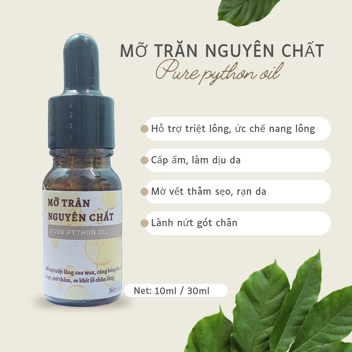 Mỡ Trăn Triệt Lông Full Beauty