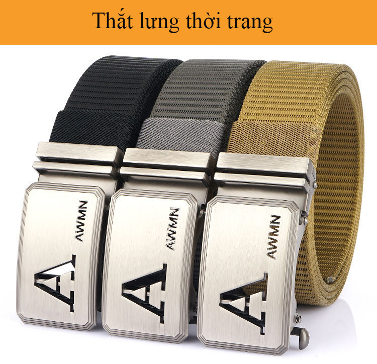 Thắt lưng dây nịt nam cao cấp phong cách Châu Âu thắt lưng khóa tự động mã AWMNCLG