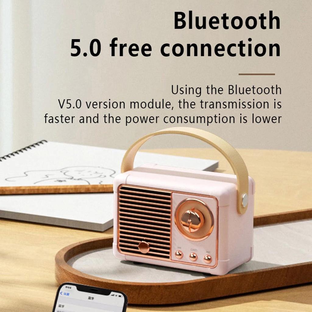 Loa bluetooth HM11 Âm Thanh Siêu Trầm Phong Cách Retro Và Phụ Kiện