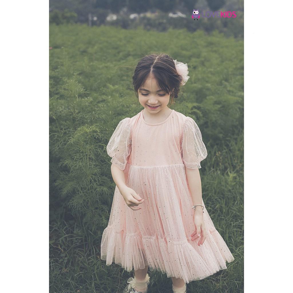 Váy công chúa hồng cộc tay GMG21DR01101 - Lovekids