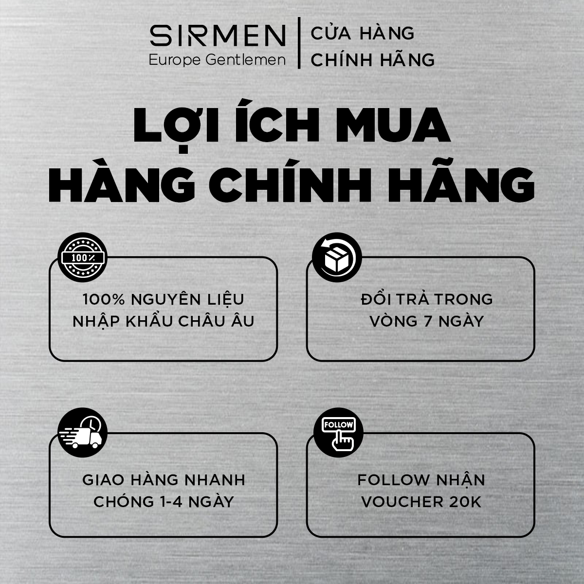 Son dưỡng nam 2 in 1 nguyên liệu châu Âu SIRMEN Europe Gentlemen dòng cao cấp 4.2g chiết xuất tự nhiên công nghệ EU-Nano